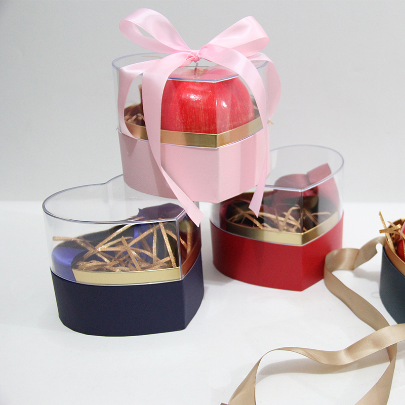 50142 Heart-shaped Acrylic Transparent Top Lid Peace Apple Gift Box 50142 Heart-shaped Acrylic Transparent Top Lid Peace Apple Gift Box