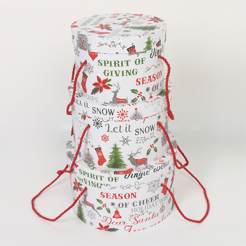 3002 Deluxe Cardboard Wedding Flower Gift Box with Hanging Rope