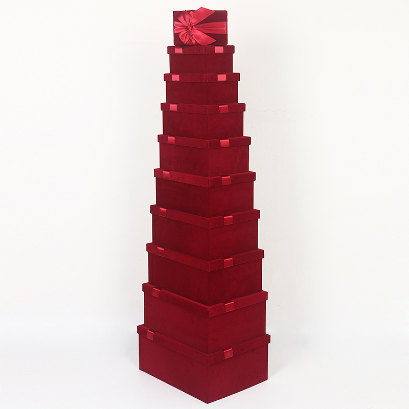 666 Top-opening Spunlace Bottom Plush Gift Box Packaging