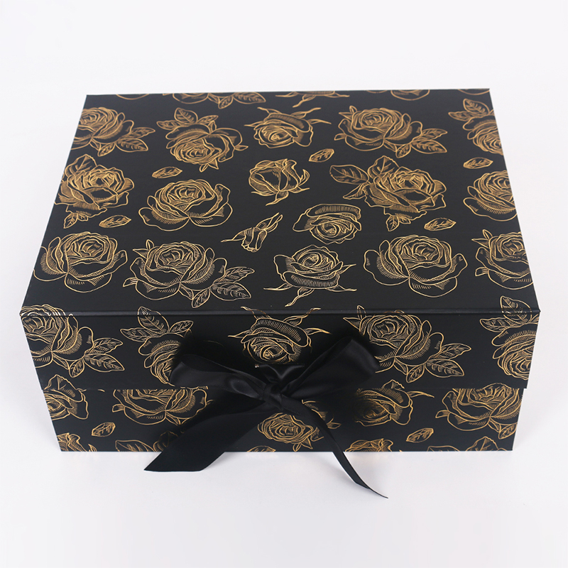 Z228 Customizable Logo Silver Foil UV Coating Embossed Folding Gift Box