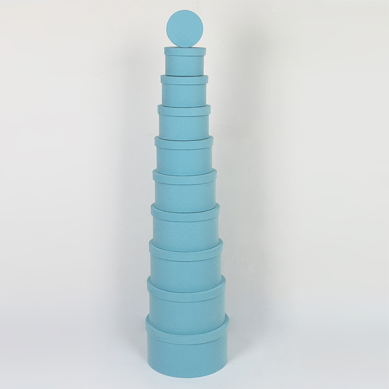 813 Cylindrical Velvet Fabric Storage Gift Box