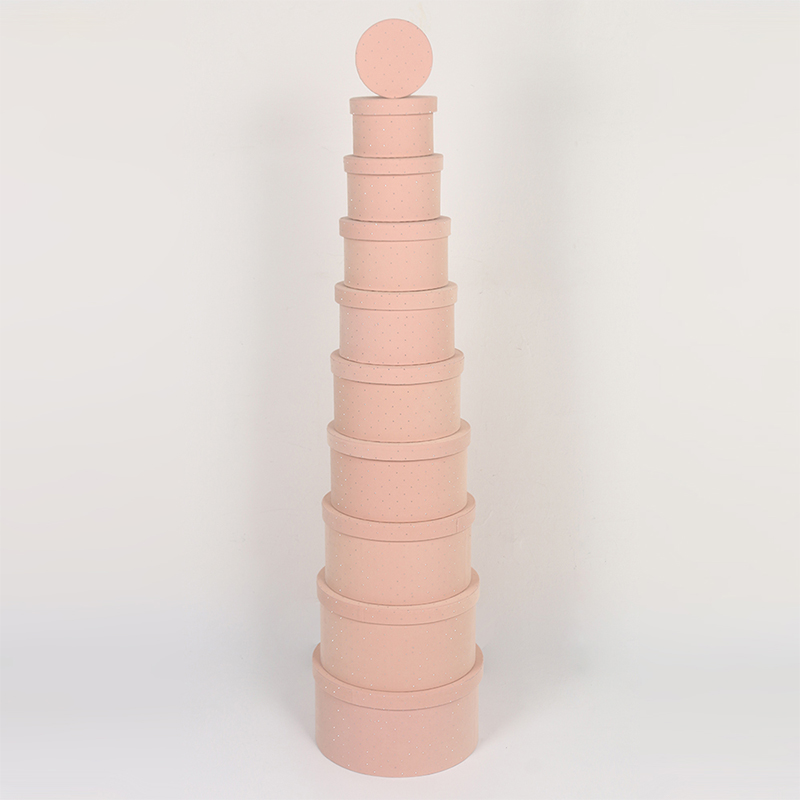 813 Cylindrical Velvet Fabric Storage Gift Box