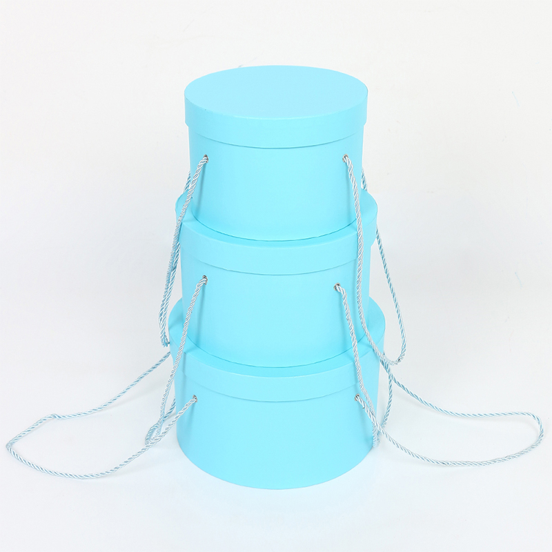 3002 Deluxe Cardboard Wedding Flower Gift Box with Hanging Rope