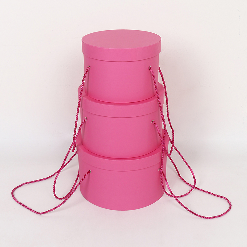 3002 Deluxe Cardboard Wedding Flower Gift Box with Hanging Rope