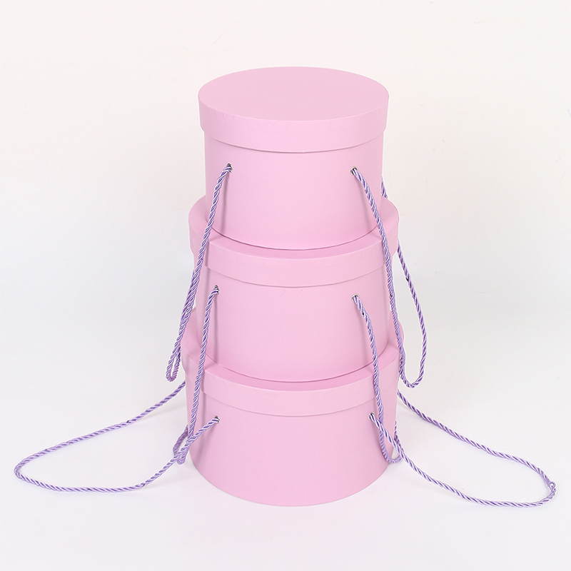 3002 Deluxe Cardboard Wedding Flower Gift Box with Hanging Rope