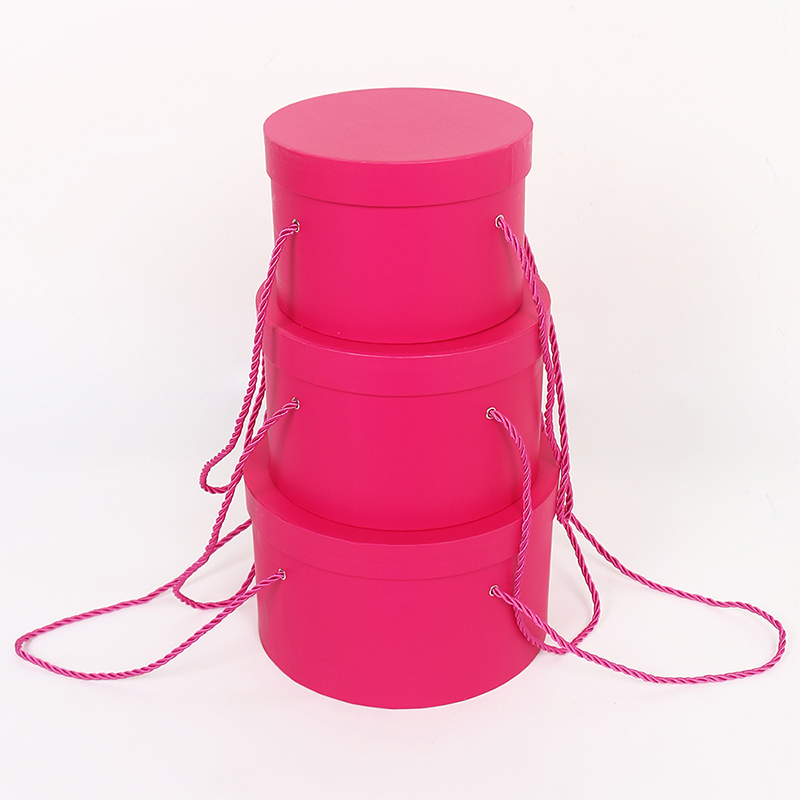 3002 Deluxe Cardboard Wedding Flower Gift Box with Hanging Rope